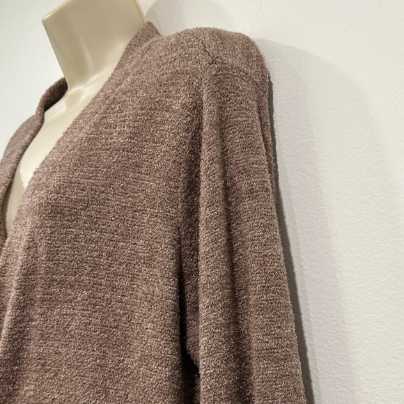 Barefoot Dreams CozyChic Lite Brown Long Cardigan - Picture 6 of 13